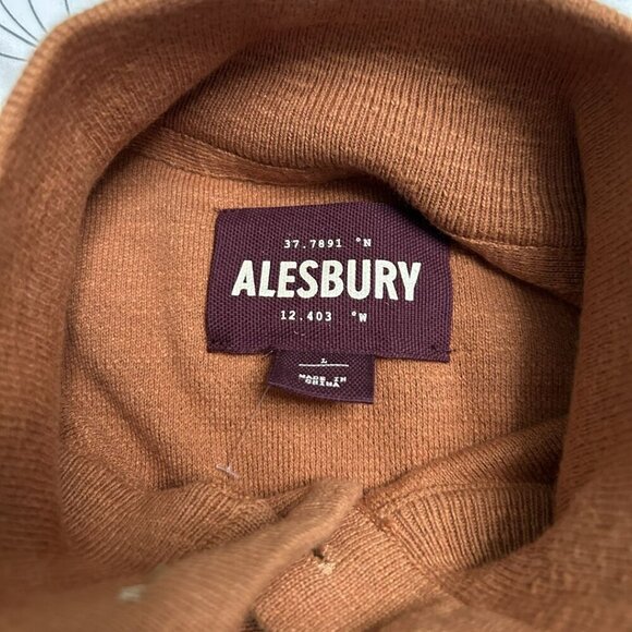 Alesbury Men's Long Sleeve Burnt Orange Riverside Mock Neck Cotton Top Large - Picture 4 of 12